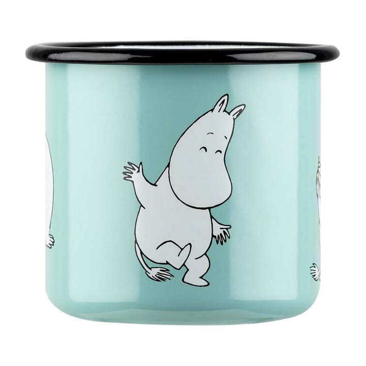 Moomin Retro enamel mug 37 cl, Mint Muurla