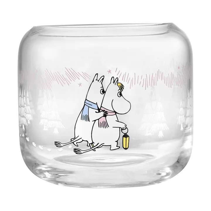 Moomin tealight holder Ø9x8 cm - Frosty Day - Muurla