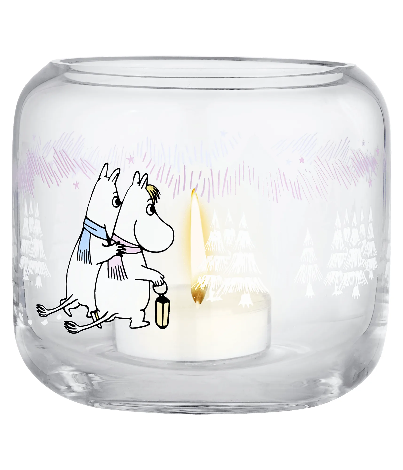 Moomin tealight holder Ø9x8 cm, Frosty Day Muurla