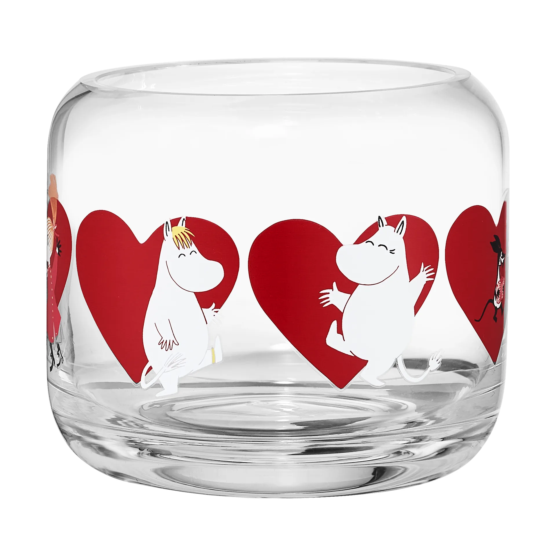 Moomin tealight holder Ø9x8 cm, Heart Muurla