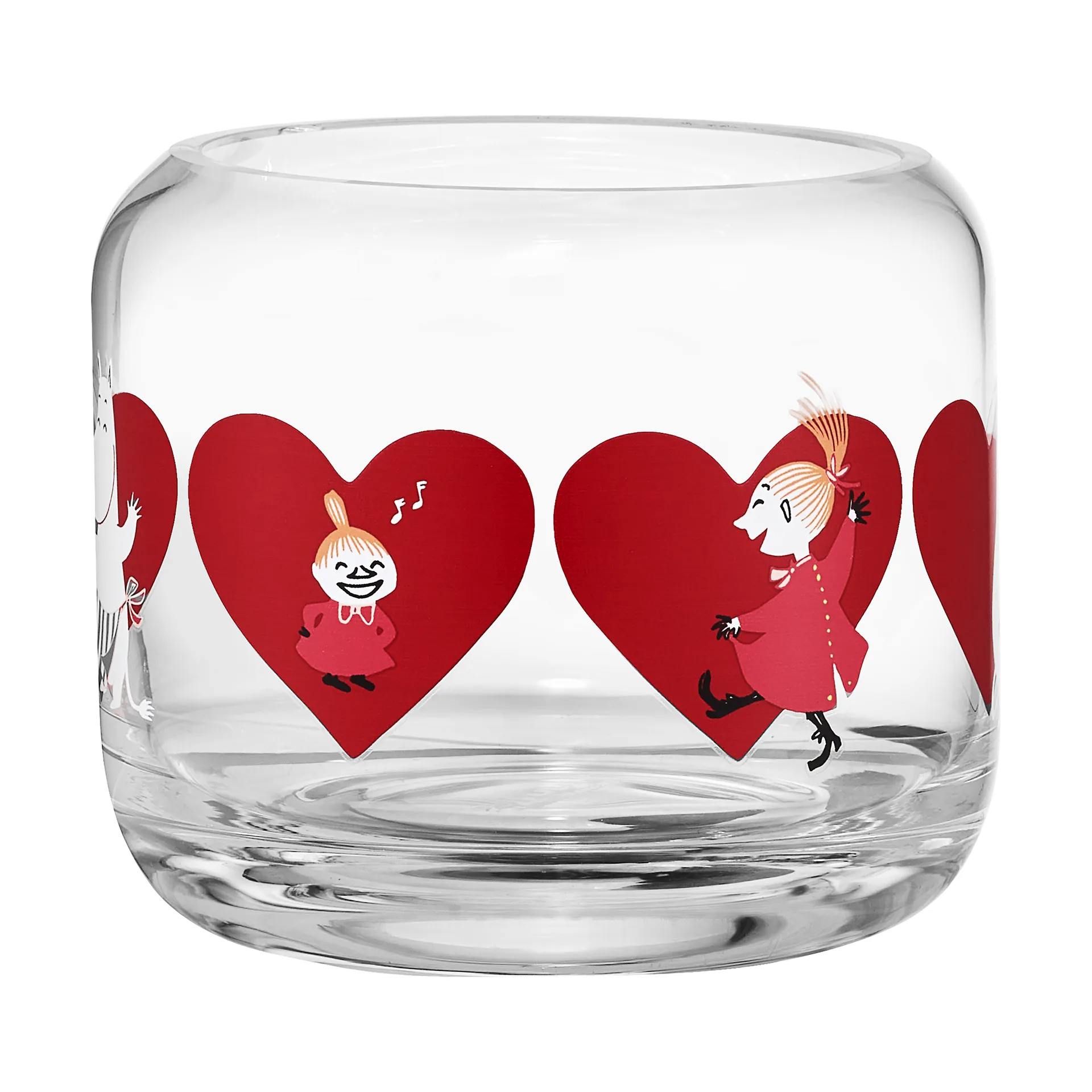 Moomin tealight holder Ø9x8 cm, Heart Muurla