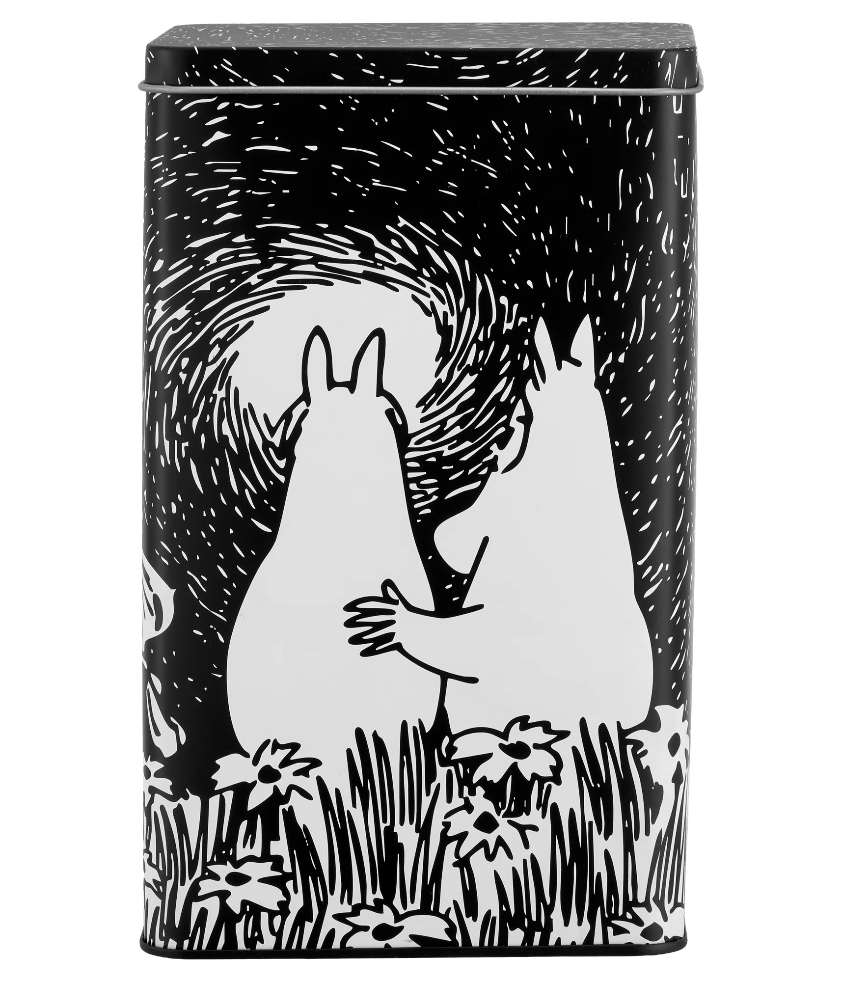 Moomin tin jar 12x8x20 cm, Friendship Muurla