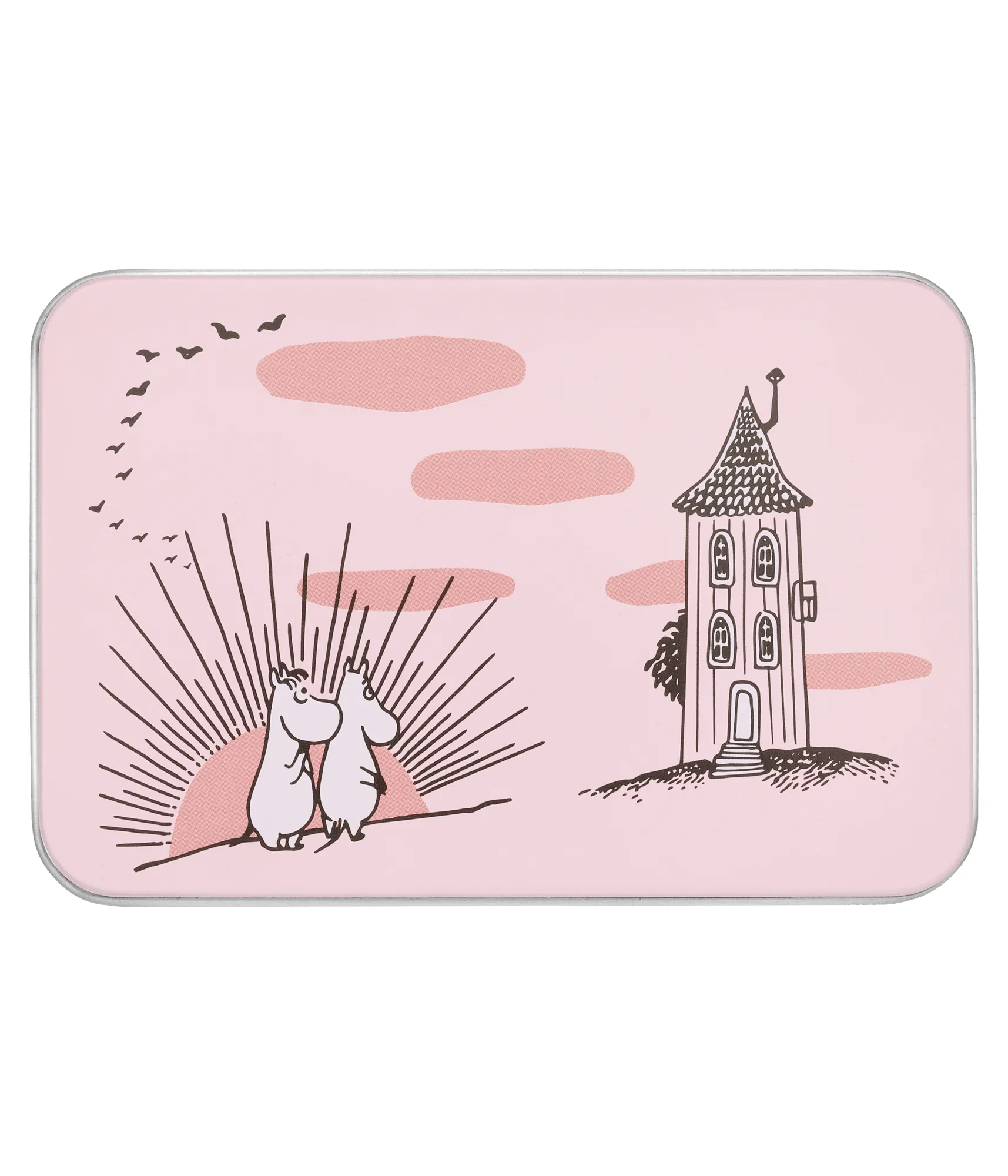 Moomin tin jar 12x8x9 cm, Friendship Muurla
