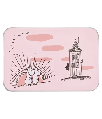 Moomin tin jar 12x8x9 cm - Friendship - Muurla