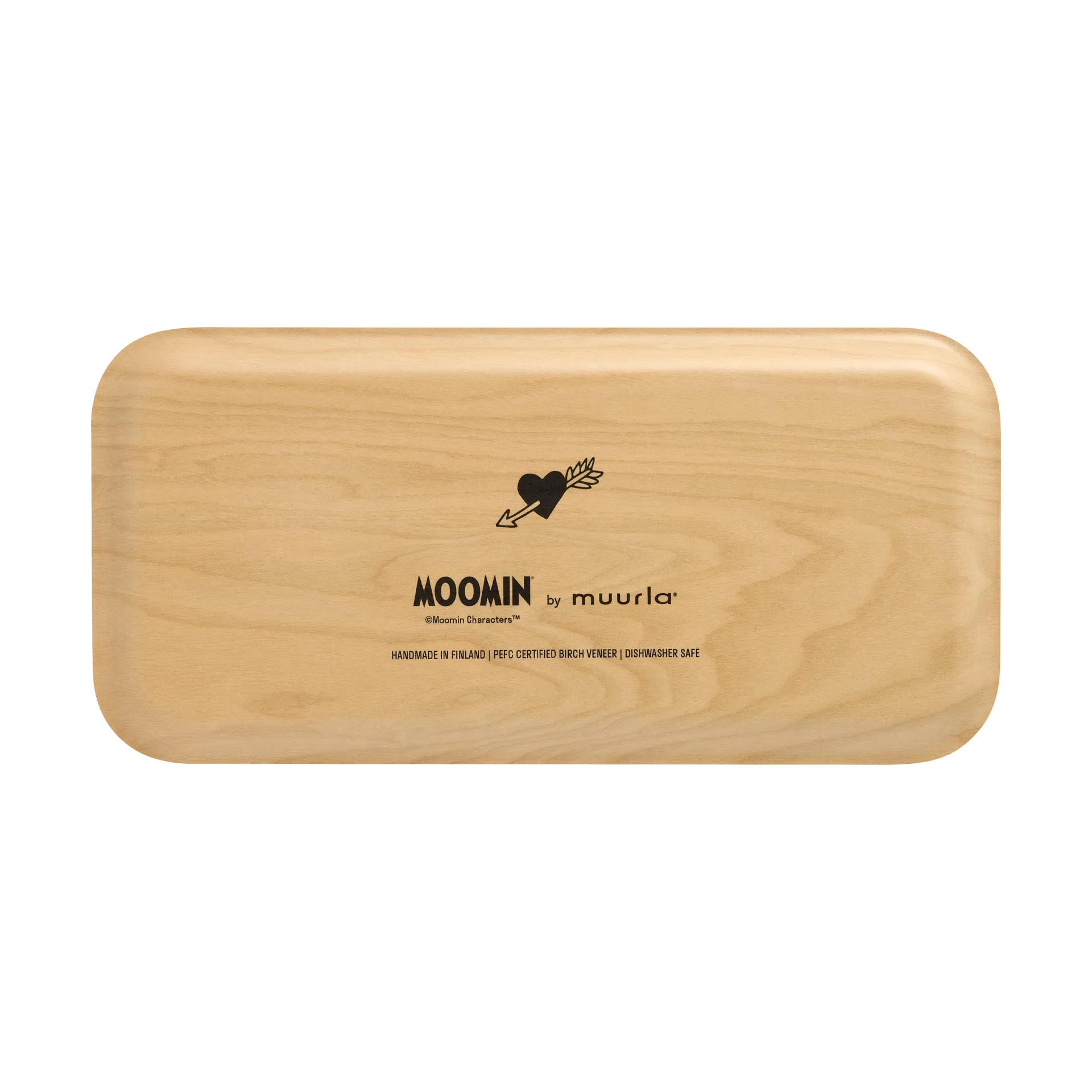 Moomin tray 13x27 cm, Heart Muurla