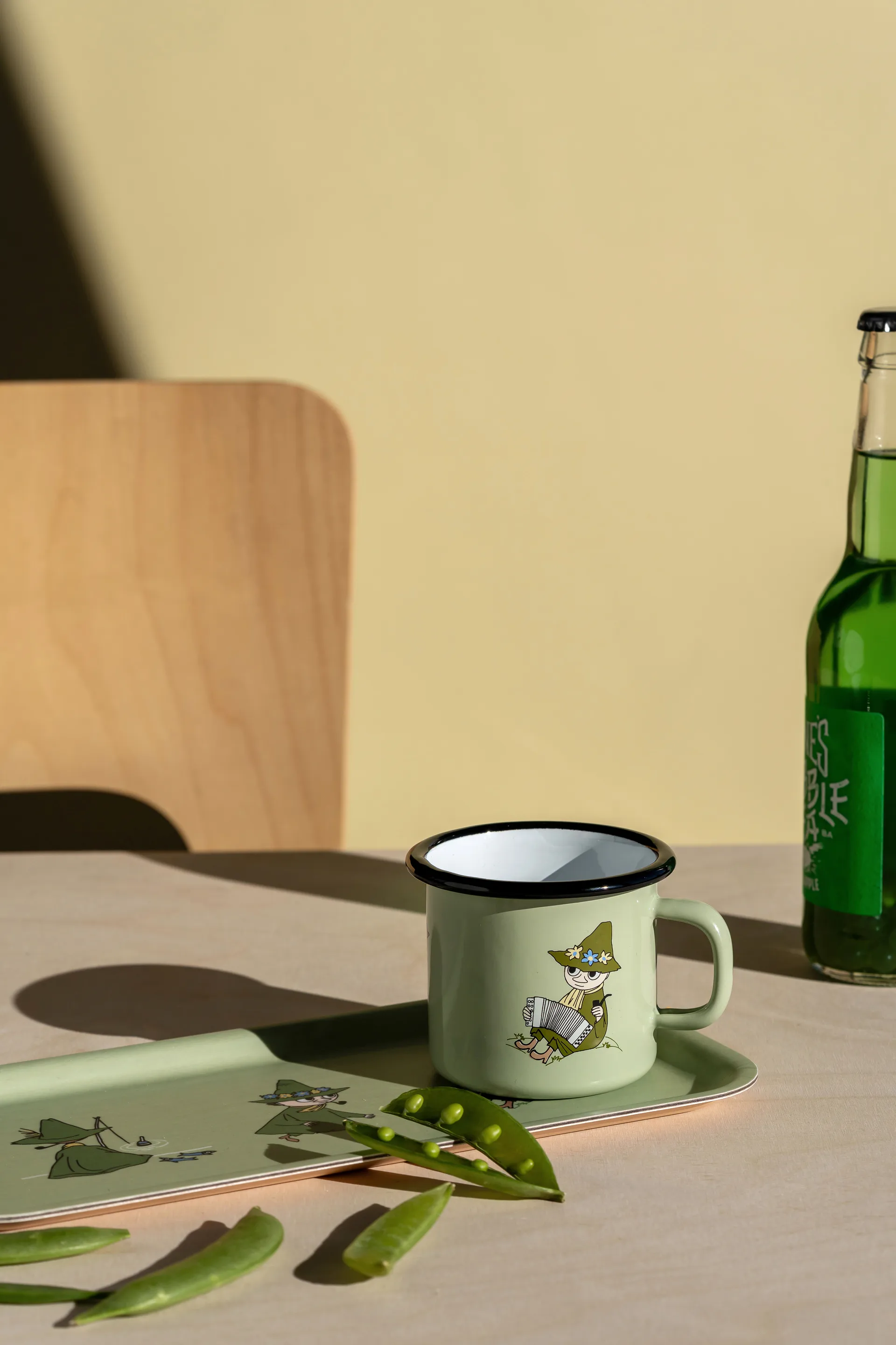 Moomin tray 13x27 cm, Retro Snufkin Muurla