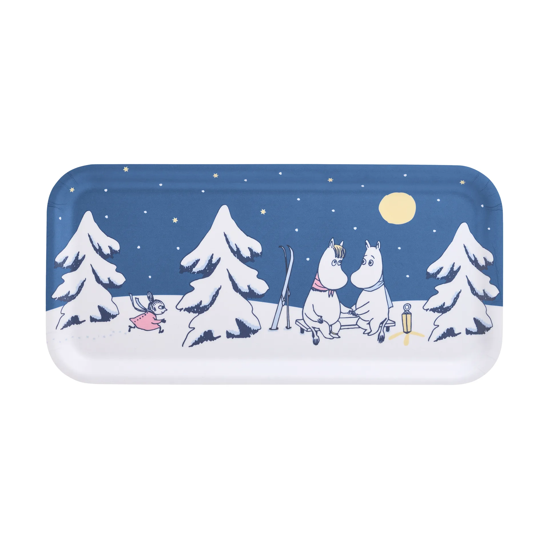 Moomin tray 13x27 cm, Starry night Muurla