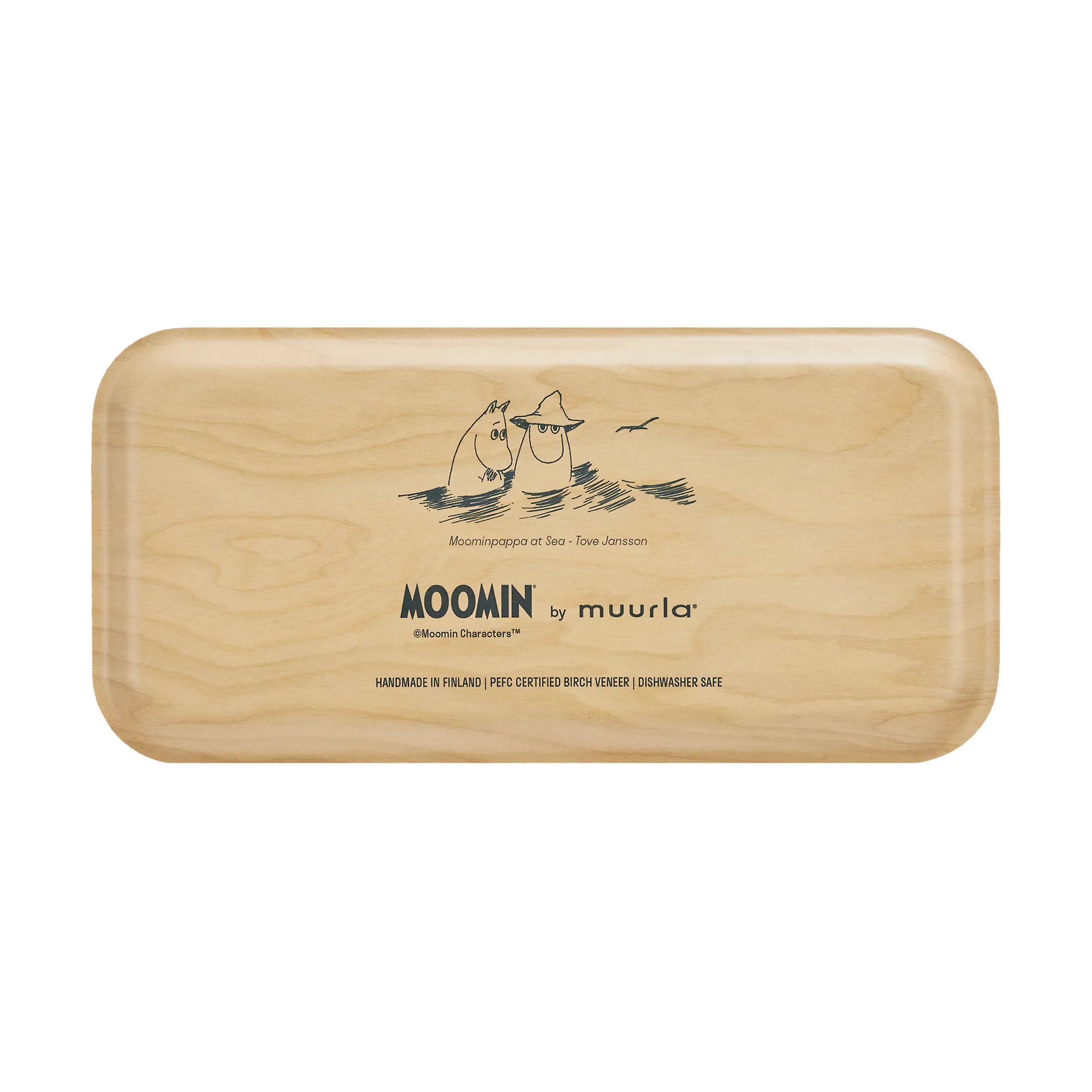 Moomin tray 13x27 cm, The pier Muurla