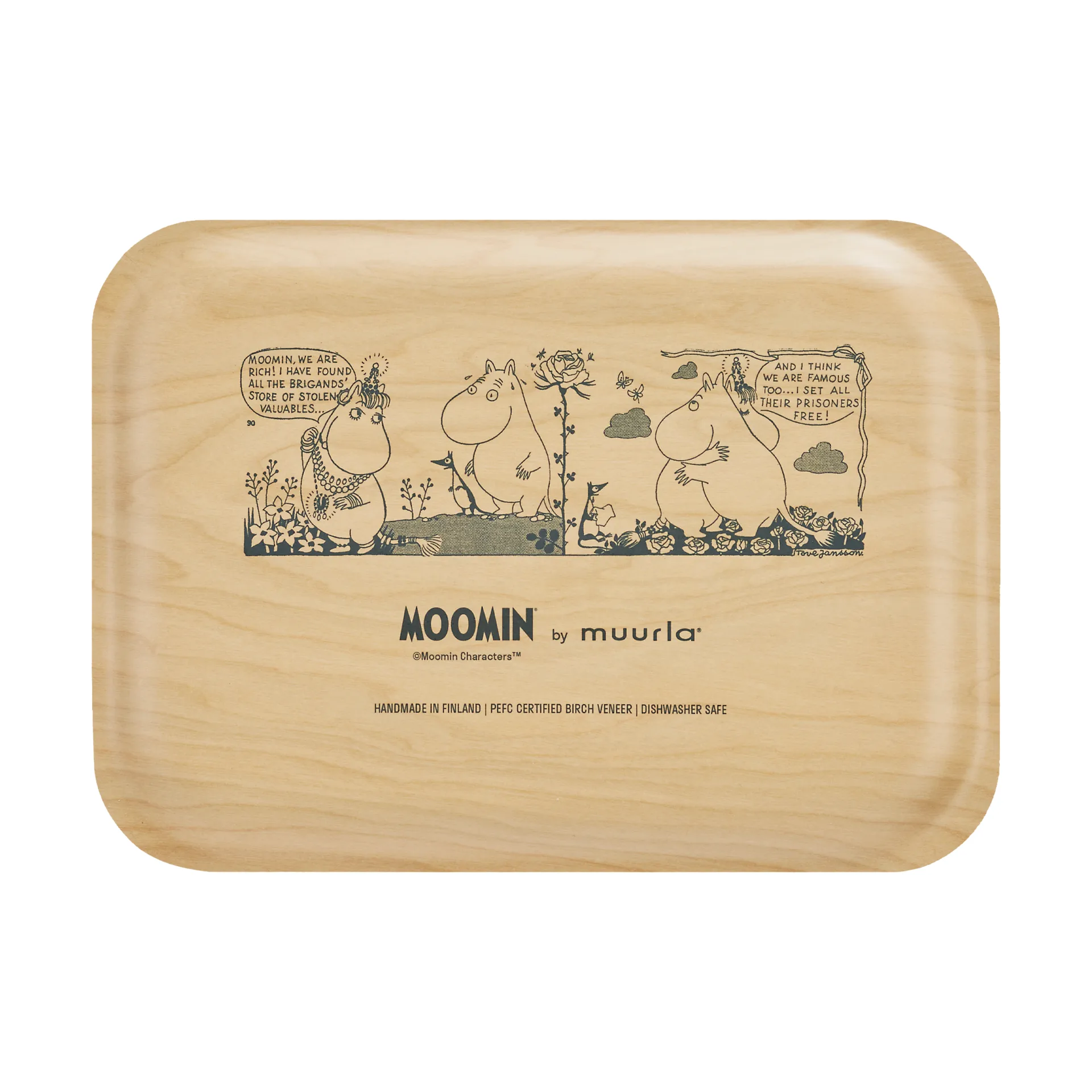 Moomin tray 20x27 cm, Hug Muurla