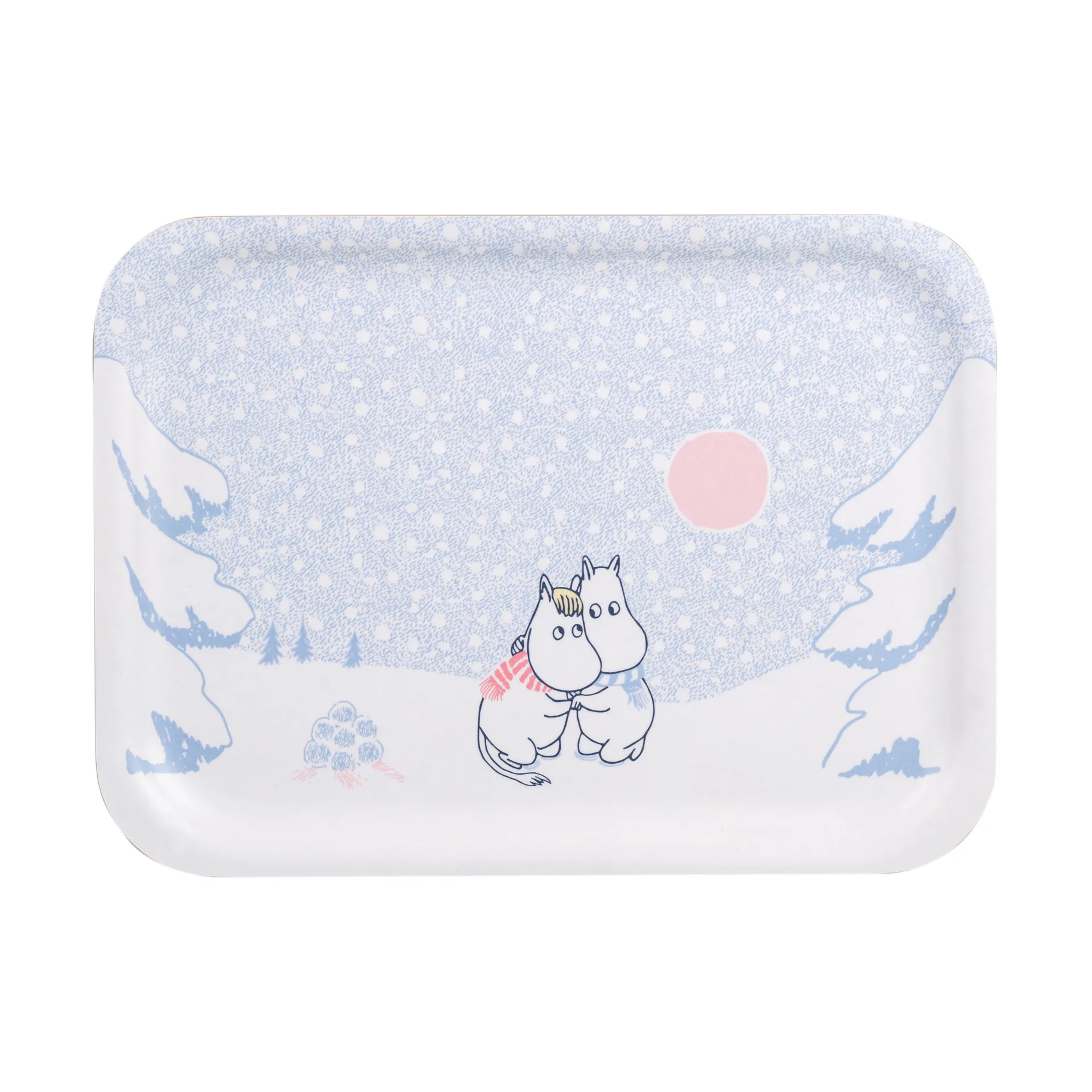 Moomin tray 20x27 cm, Let it snow Muurla