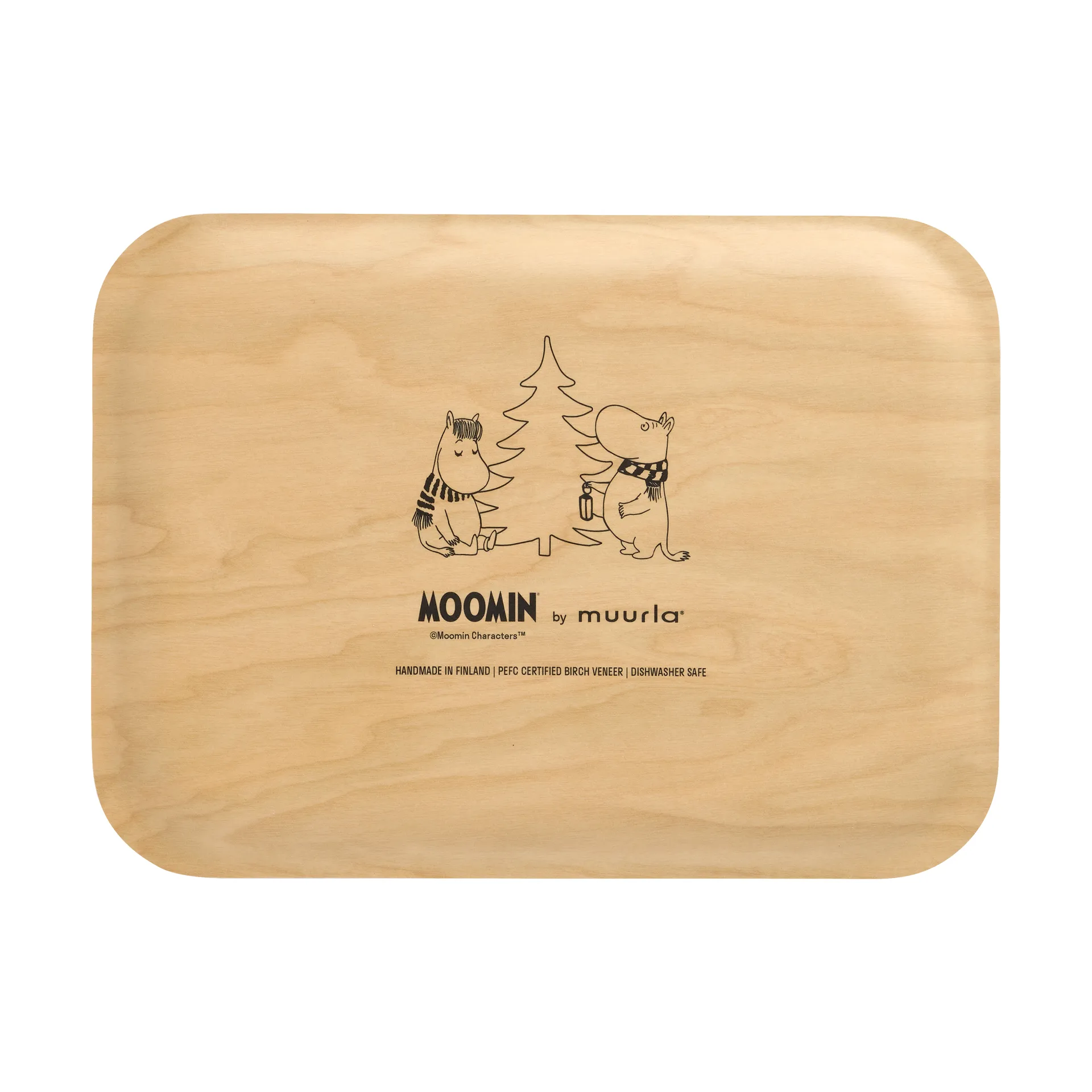 Moomin tray 20x27 cm, Snowfall Muurla