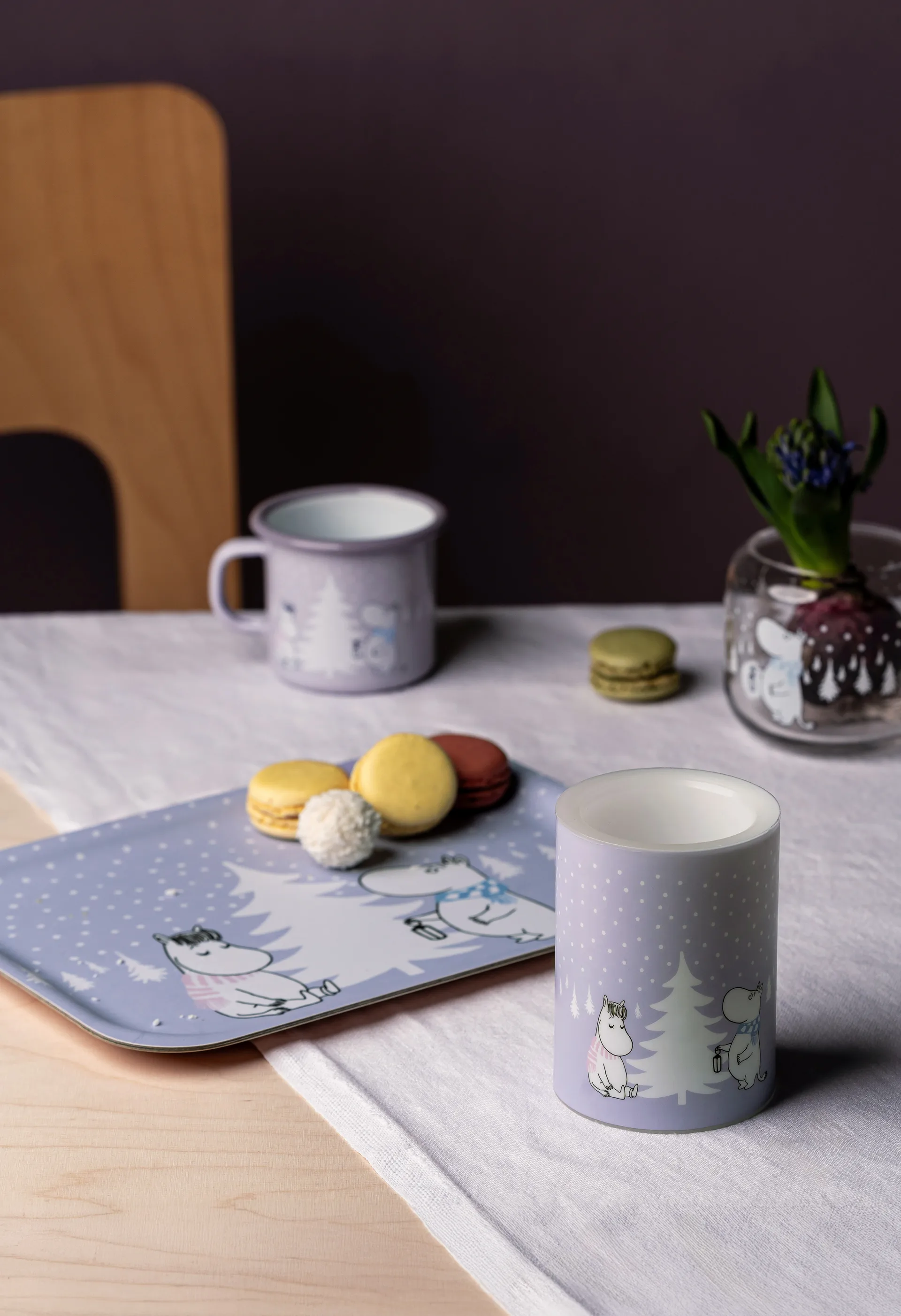 Moomin tray 20x27 cm, Snowfall Muurla