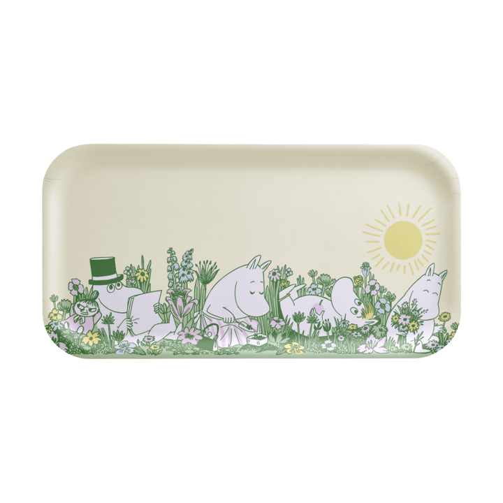 Moomin tray 22x43 cm - In the garden - Muurla