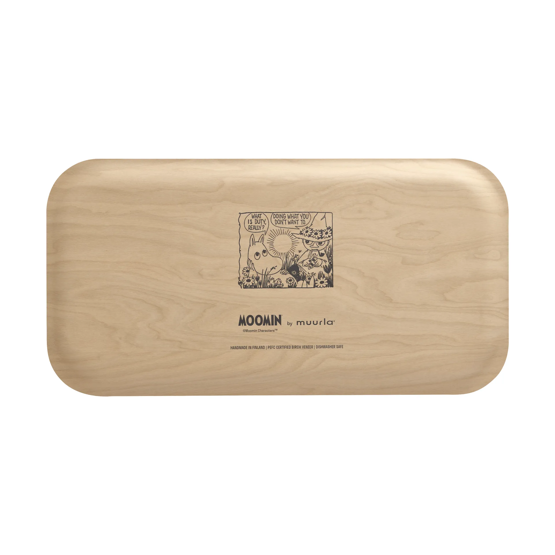 Moomin tray 22x43 cm, In the garden Muurla