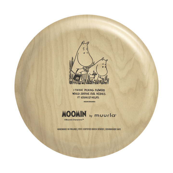 Moomin tray Ø25 cm, Flowers Muurla