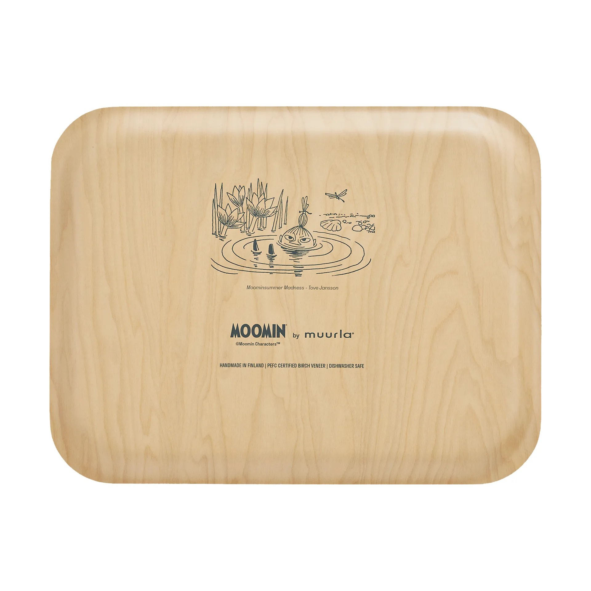 Moomin tray 28x36 cm, The pond Muurla