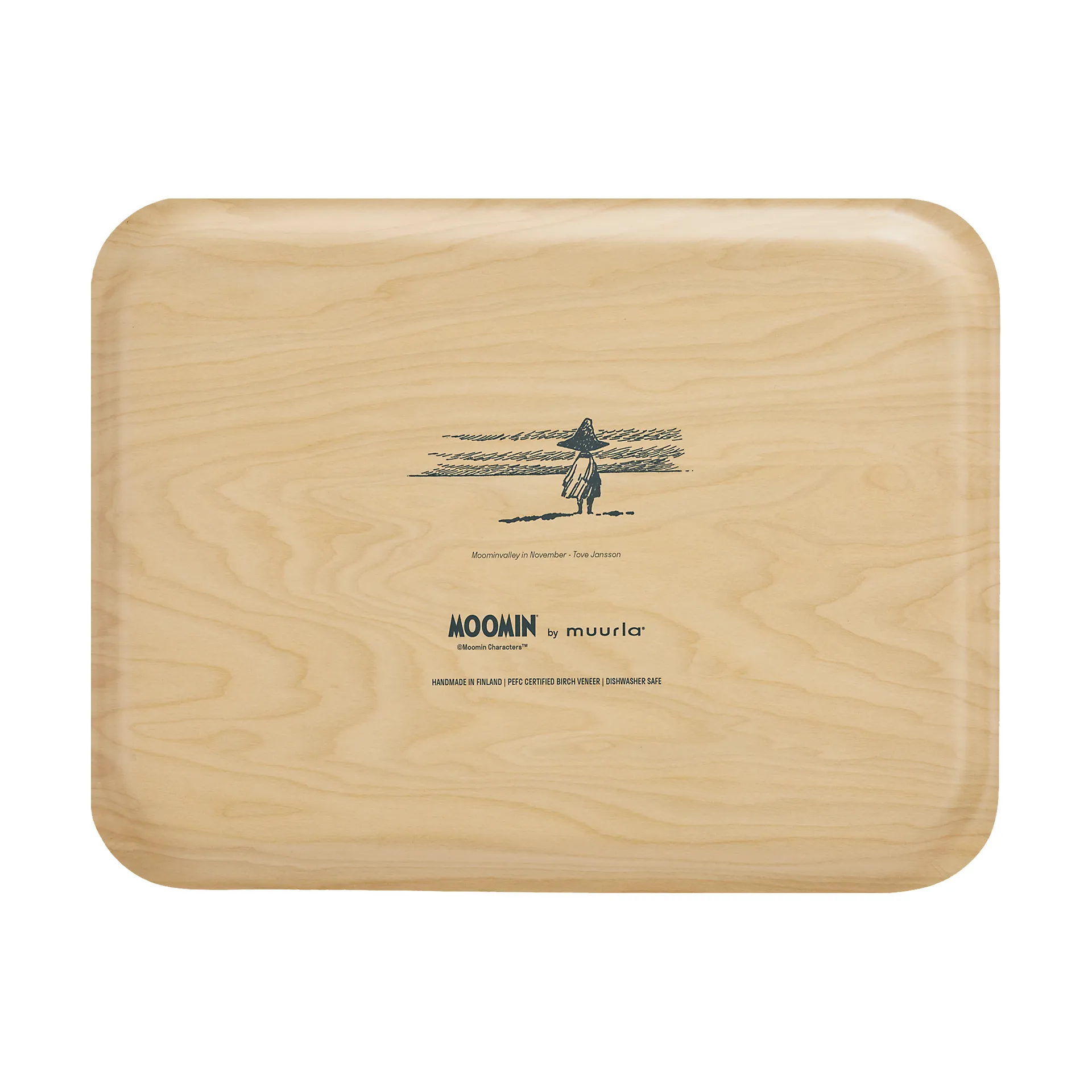 Moomin tray 32x42 cm, Finnish Moominvalley map Muurla