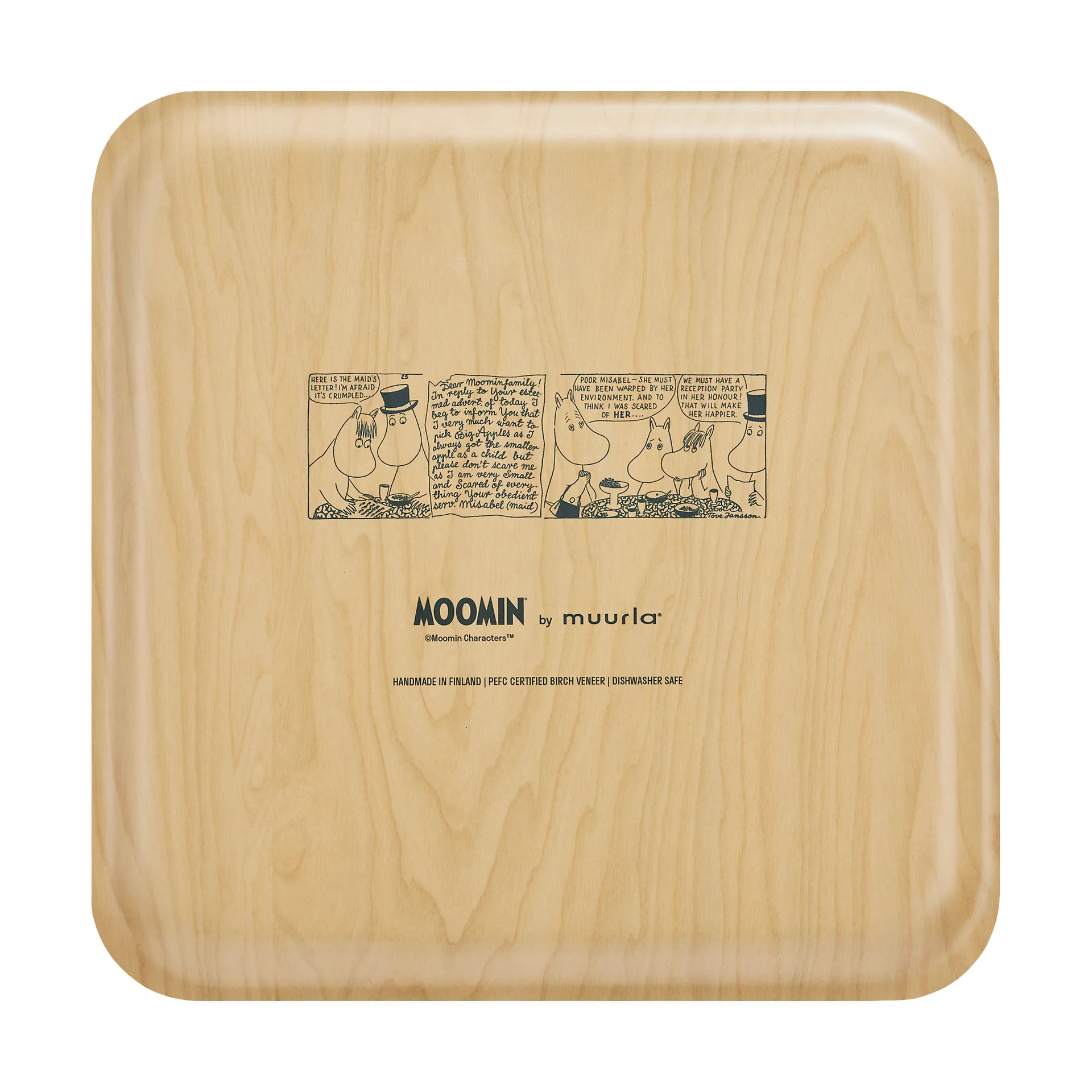 Moomin tray 33x33 cm, Coffee time Muurla