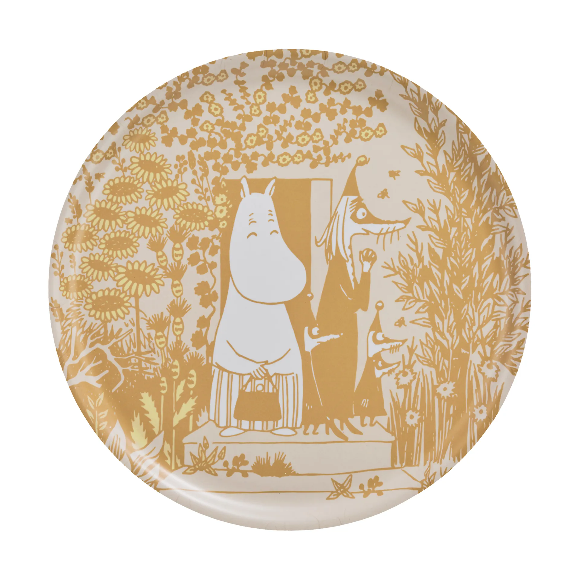 Moomin tray Ø40 cm, Wild garden Muurla