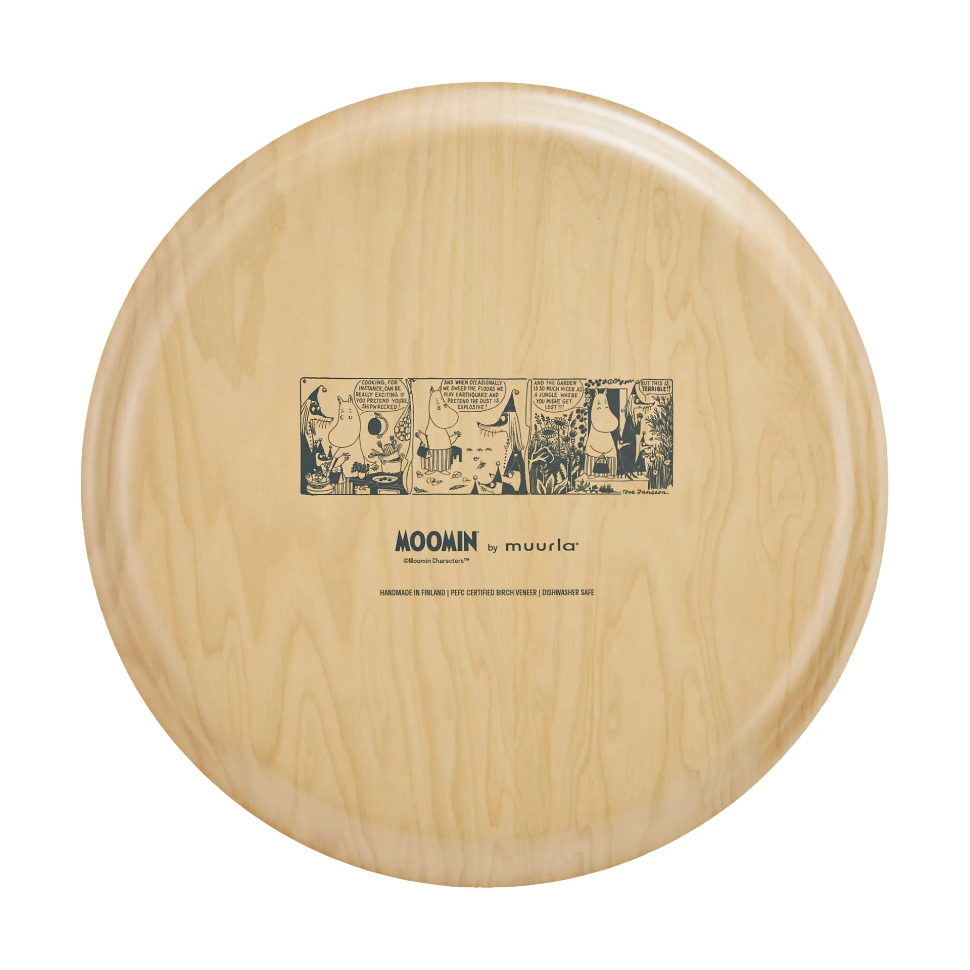 Moomin tray Ø40 cm, Wild garden Muurla