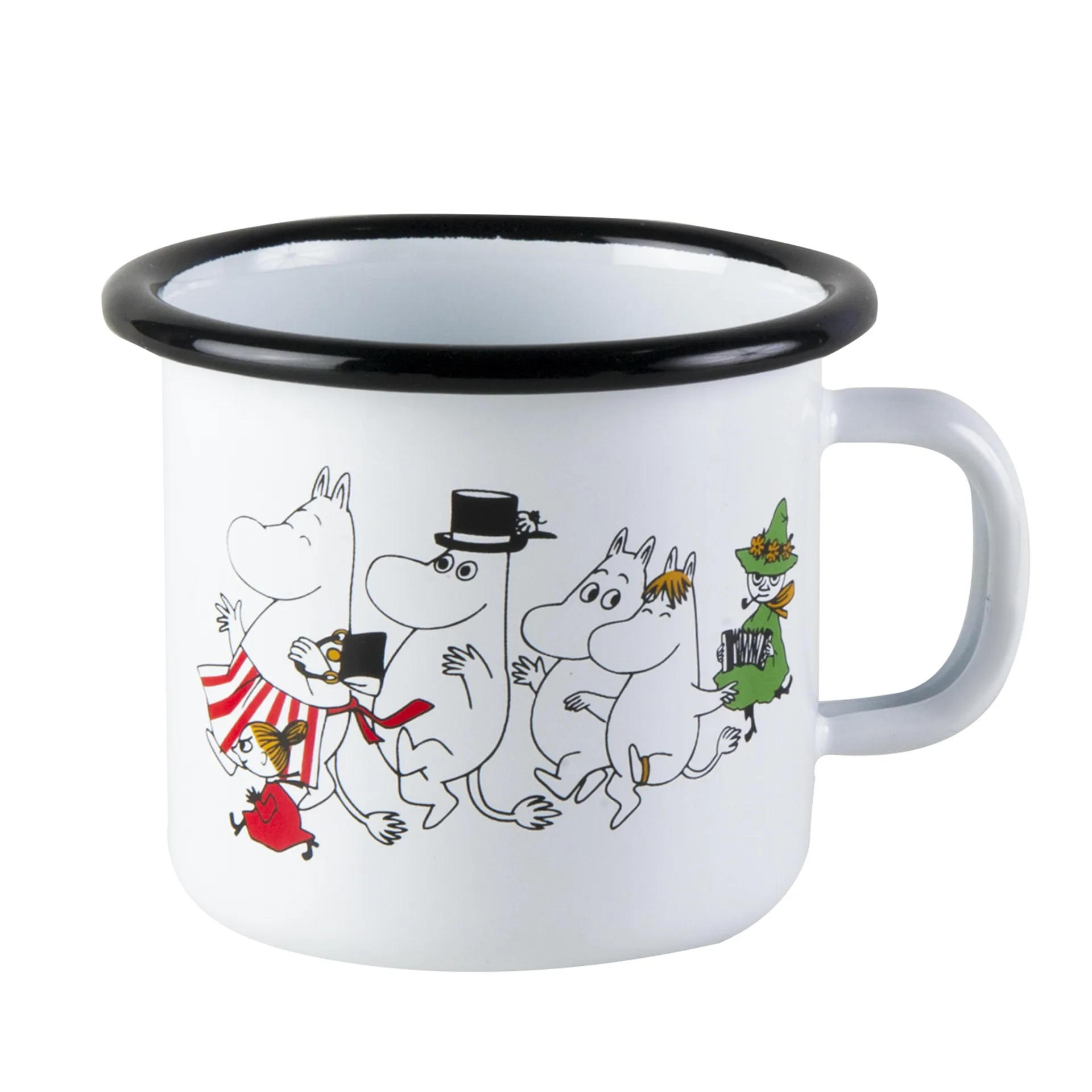 Moomin valley enamel mug, 2.5 dl Muurla