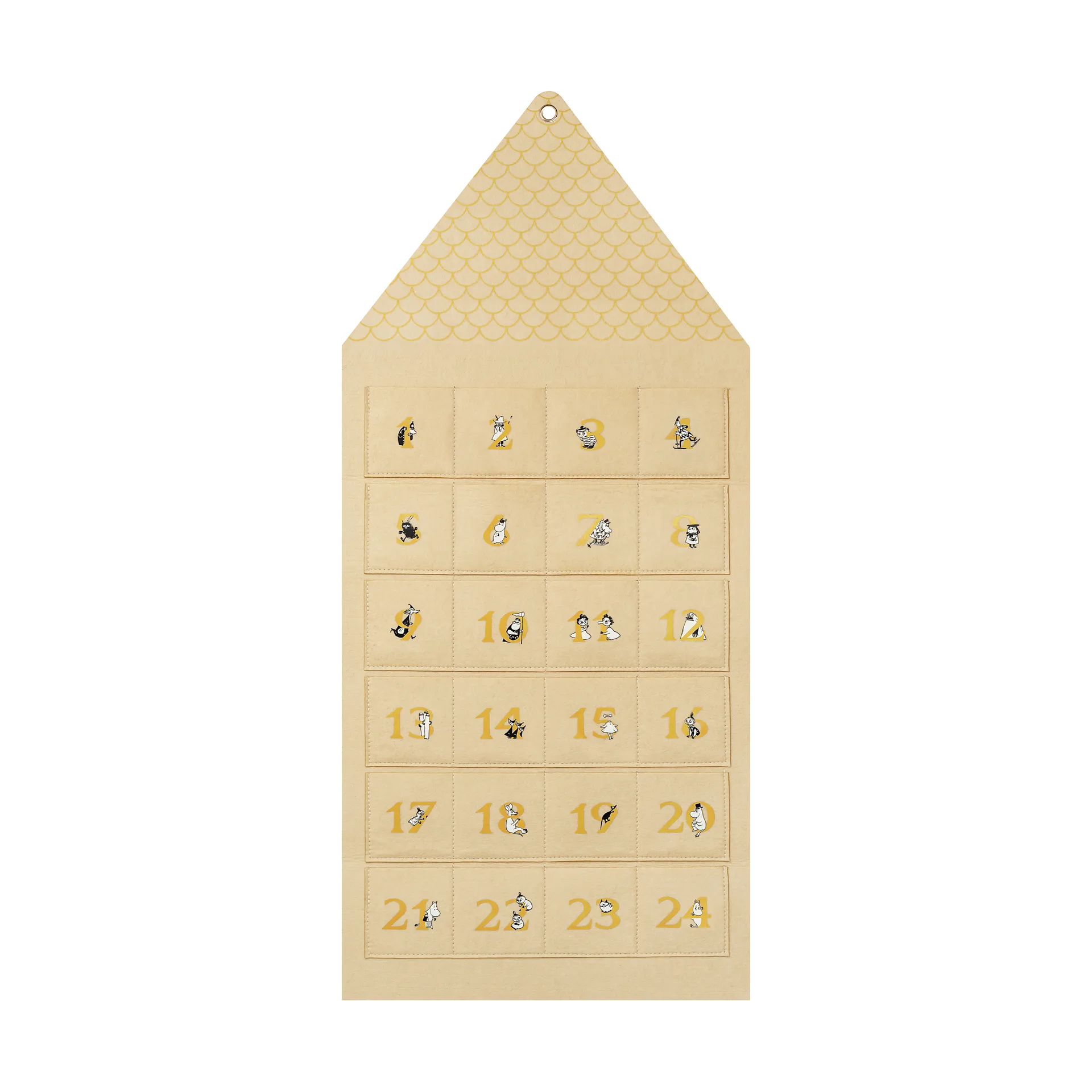 Moominhouse advent calendar 45x100 cm, Beige Muurla