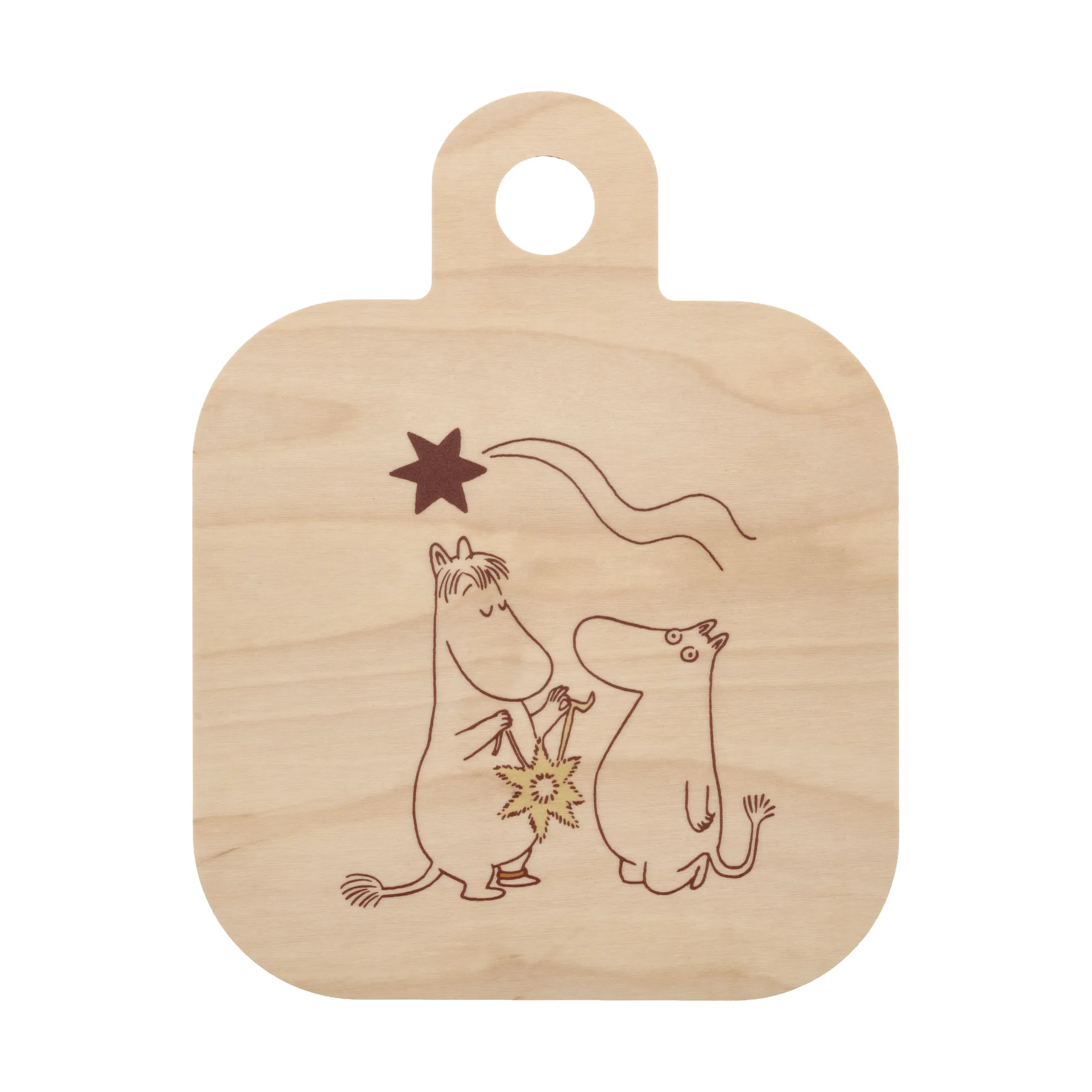 Mumin Chop & Serve chopping board 25x32 cm, Comet Muurla