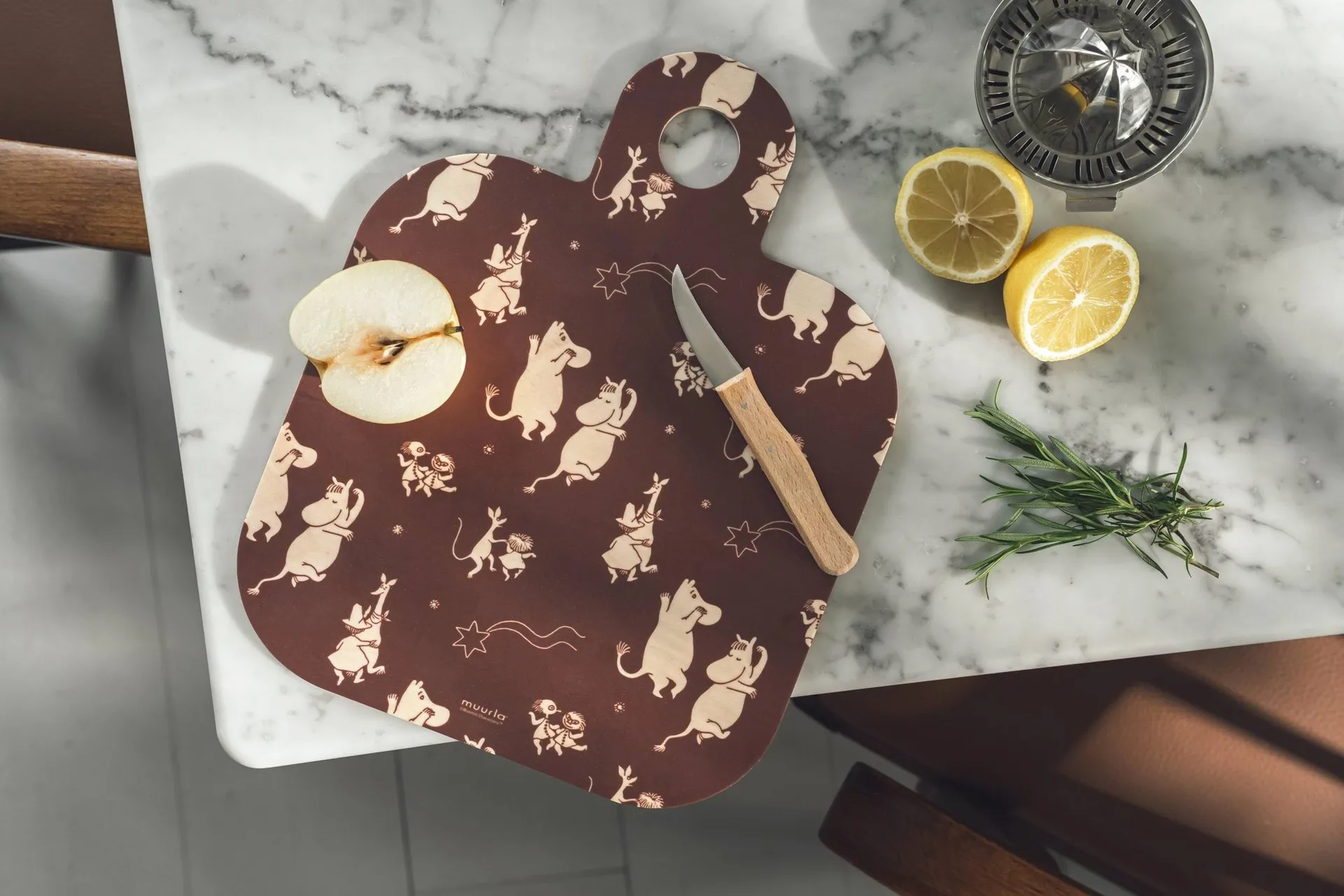 Mumin Chop & Serve chopping board 25x32 cm, Comet Muurla