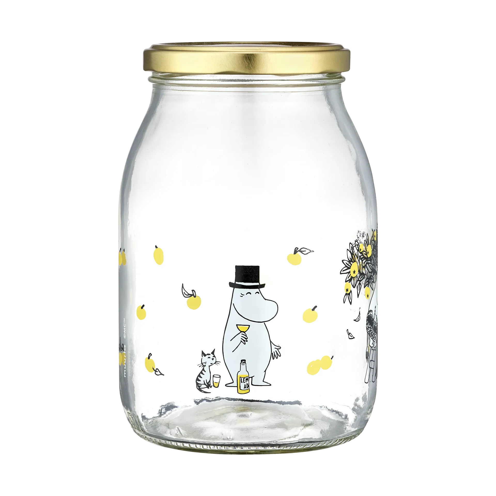 Mumin glass jar 1 L, Apples Muurla