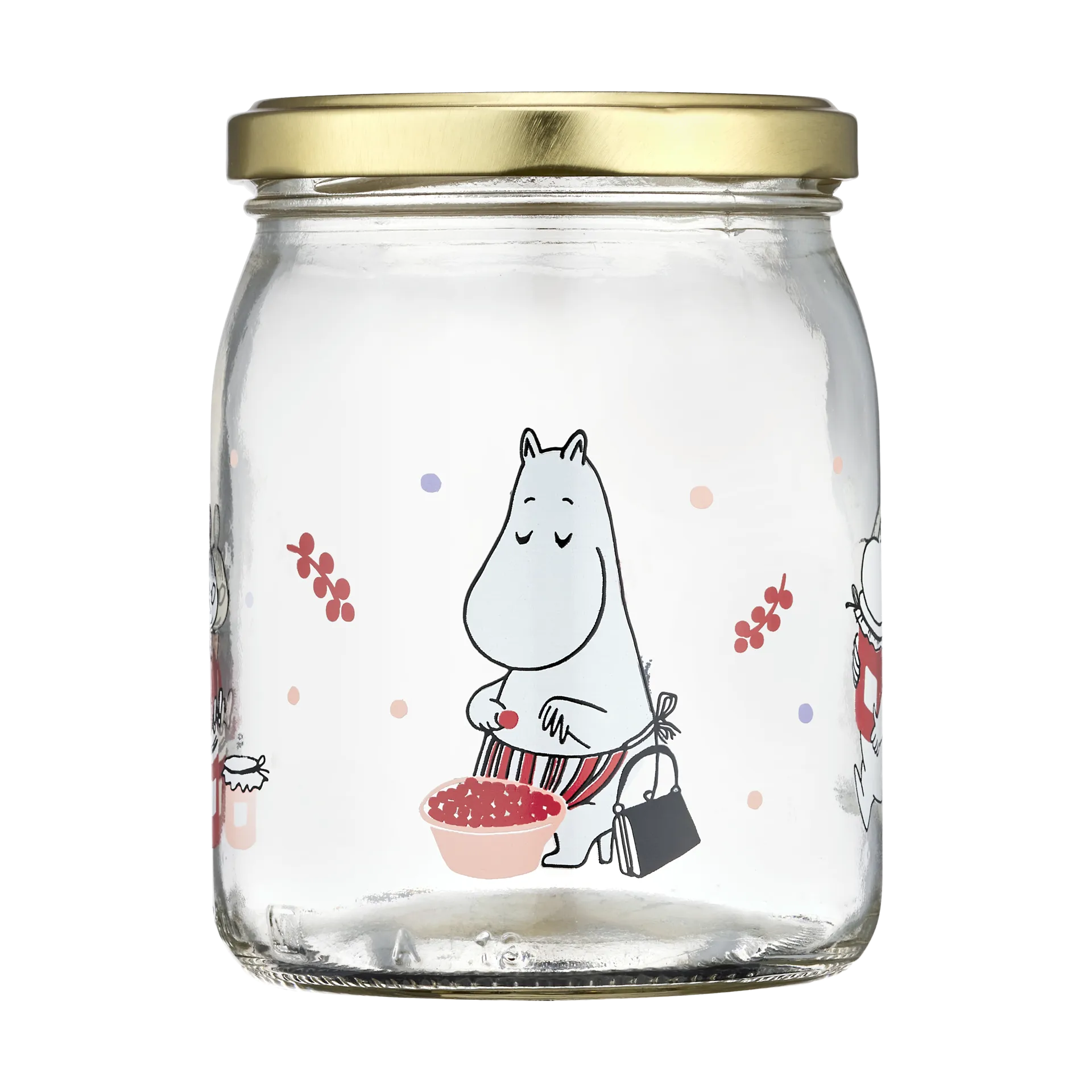 Mumin glass jar 50 cm, Berries Muurla