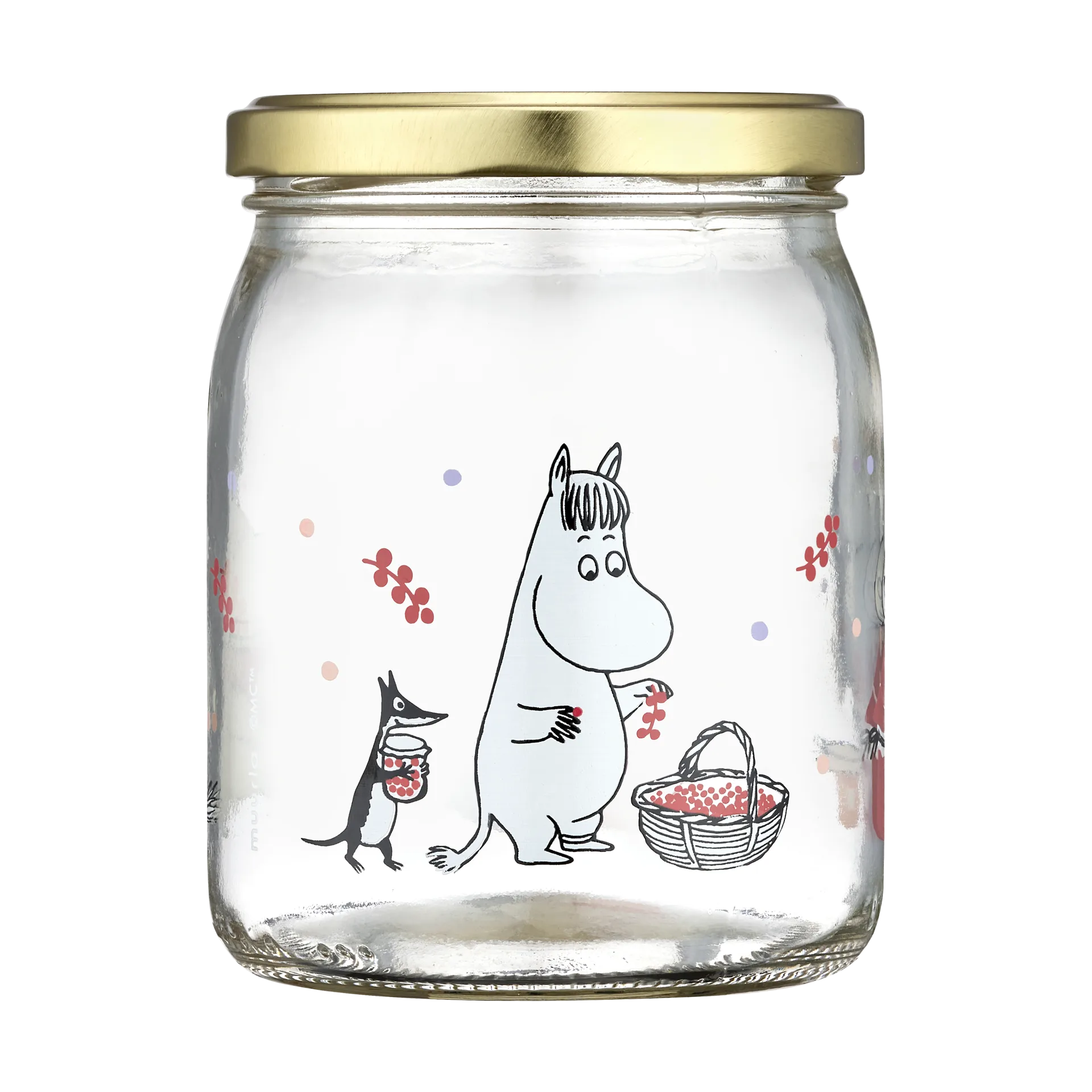 Mumin glass jar 50 cm, Berries Muurla