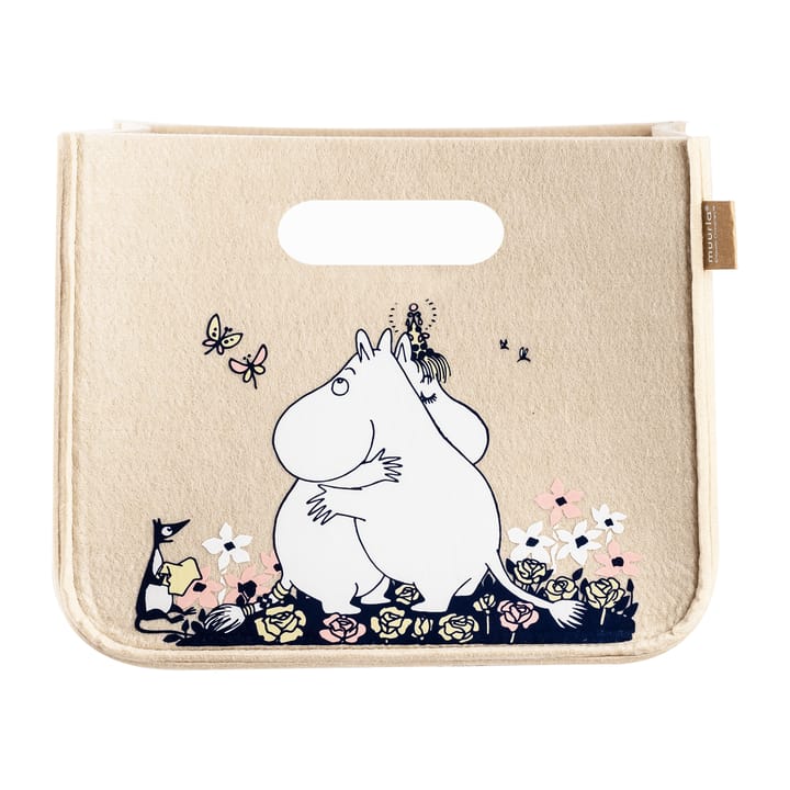 Mumin Hug storage box 26x26 cm, Beige Muurla