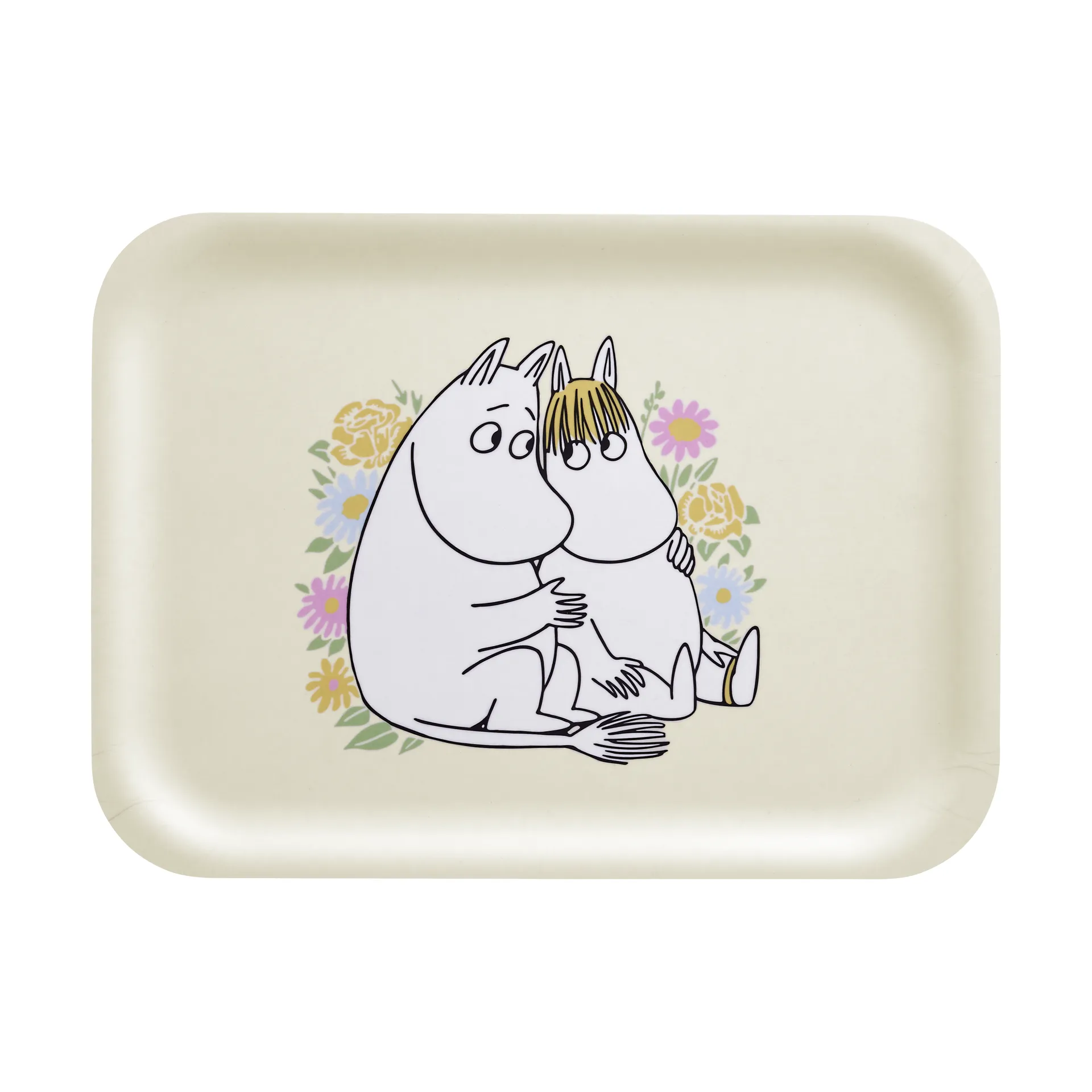 Mumin tray 20x27 cm, Flowers Muurla