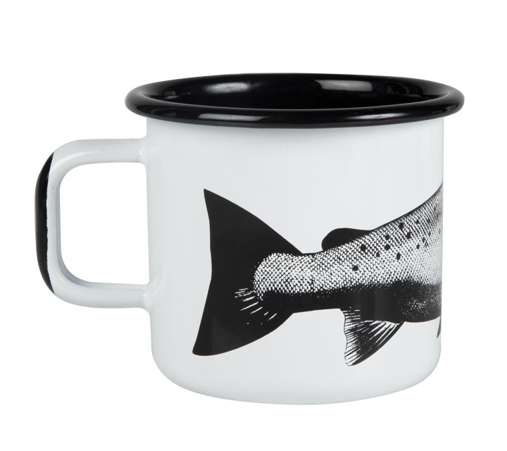 Nordic enamel mug 37 cl - The salmon - Muurla