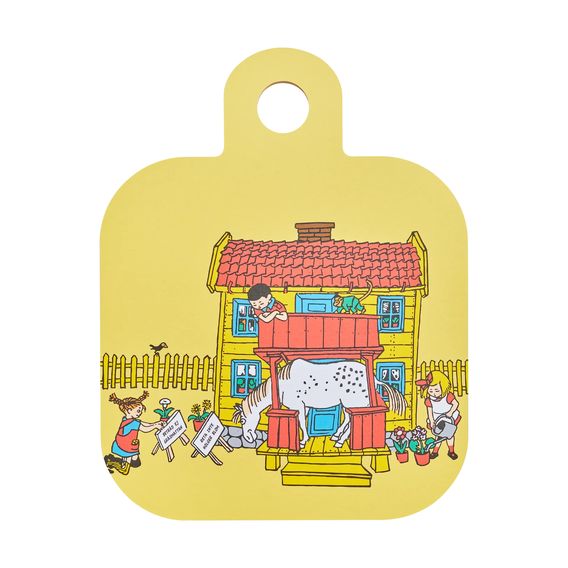 Pippi Chop & Serve cutting board 25x32 cm, Villa Villekulla Muurla
