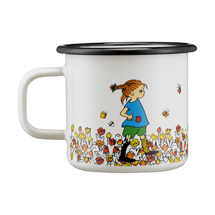 Pippi Longstocking enamel mug 3.7 dl, Be More Pippi Muurla