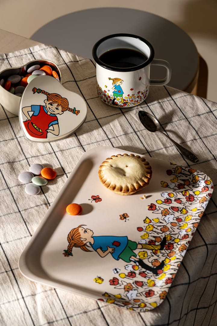 Pippi Longstocking enamel mug 3.7 dl, Be More Pippi Muurla