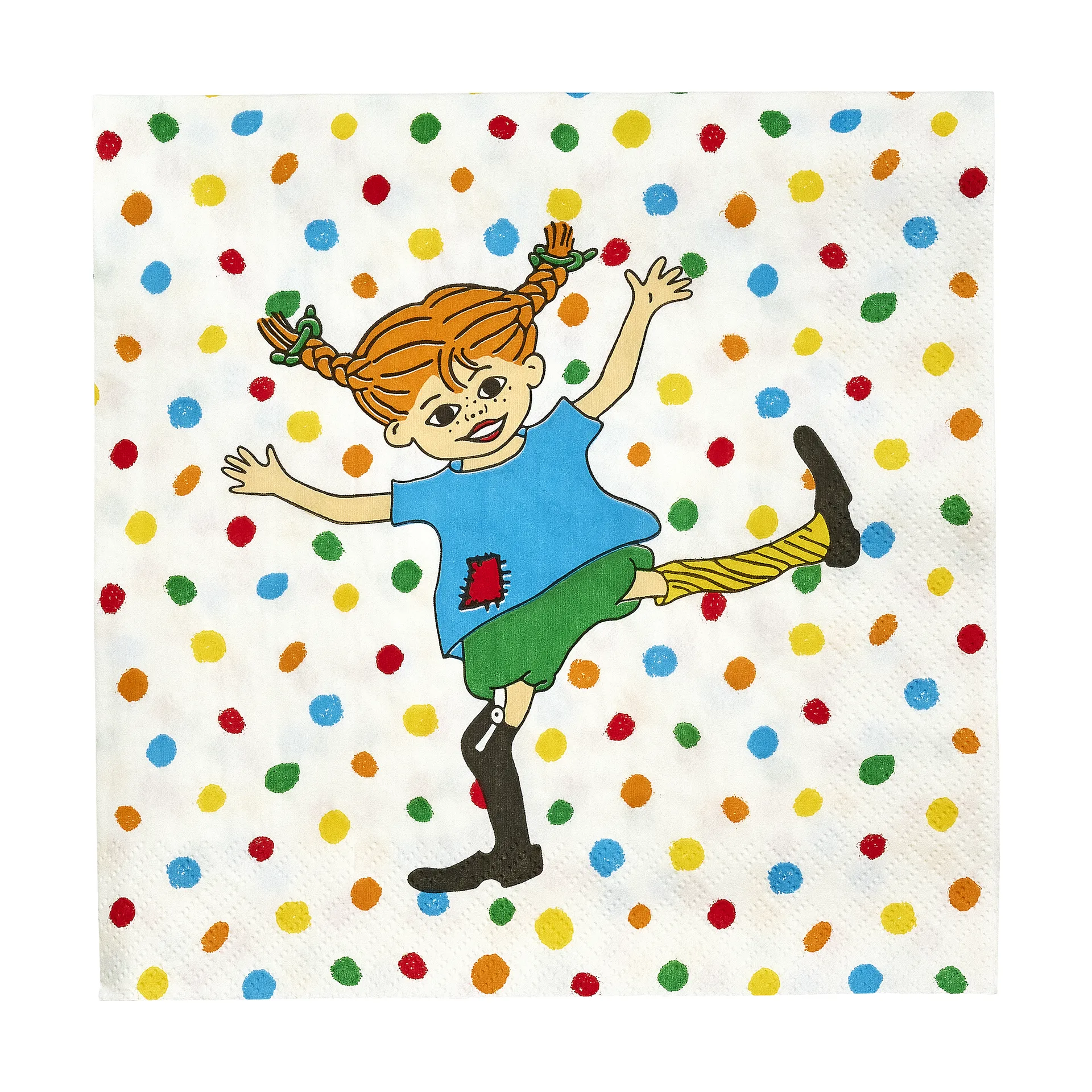 Pippi napkins 33x33 cm 20-pack, Jumping Jack Muurla