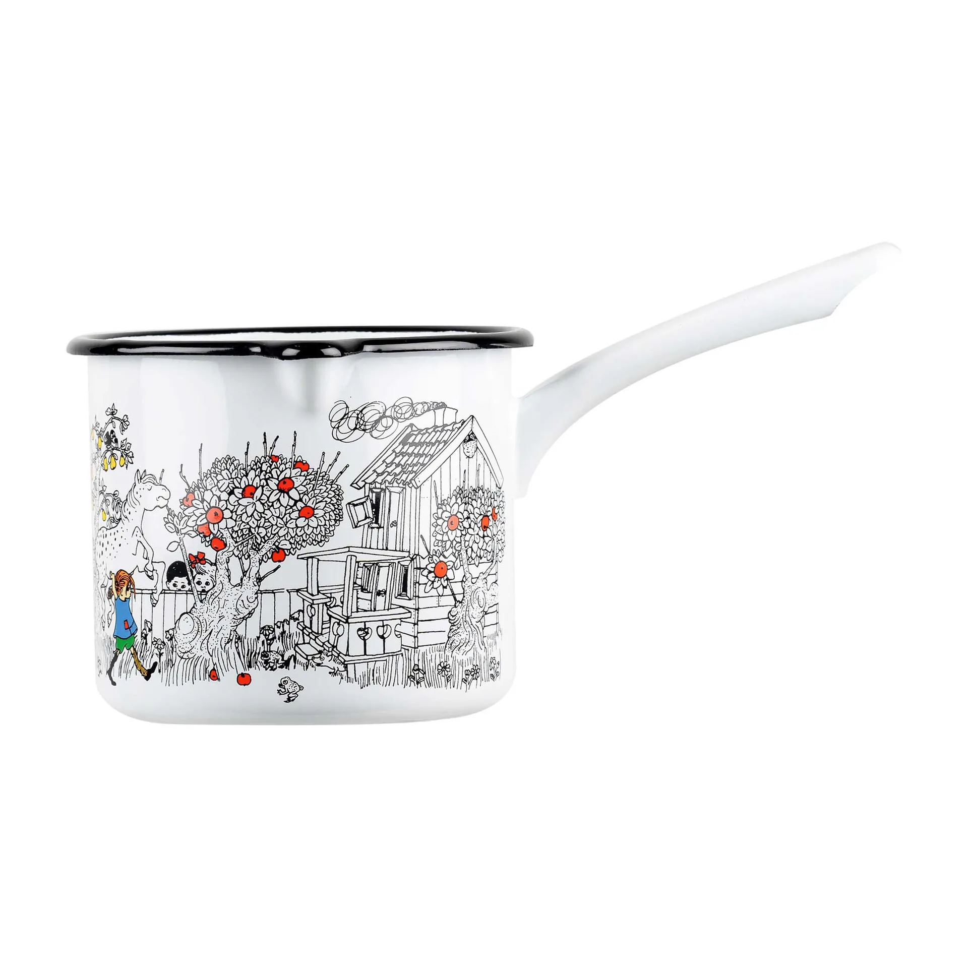 Pippi The Way Home saucepan 1.3 liter, White Muurla