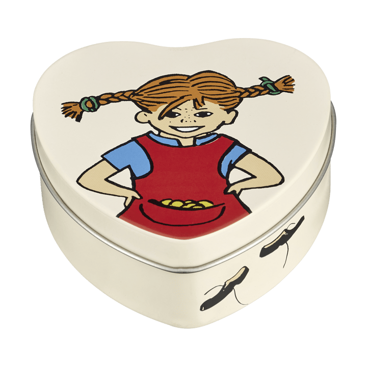Pippi tin heart-shaped 4x10 cm - Be More Pippi - Muurla