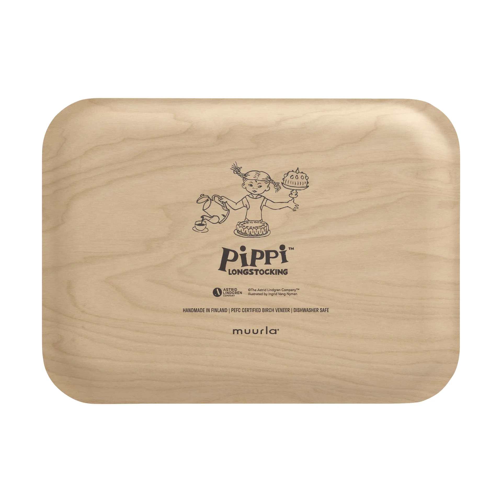 Pippi tray 20x27 cm, Birthday Muurla