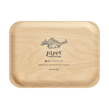 Pippi tray 20x27 cm - Pippi and the Horse - Muurla