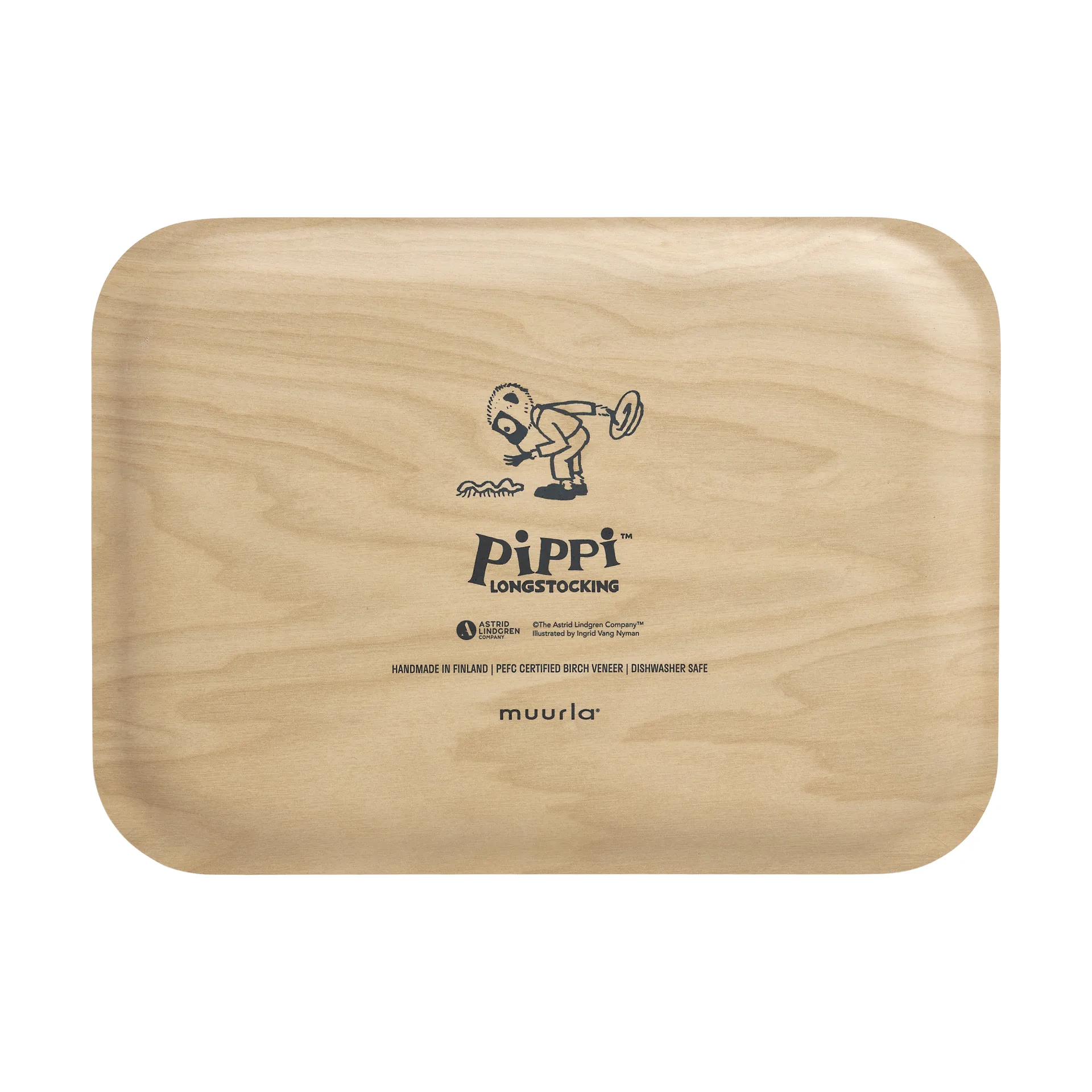 Pippi tray 20x27 cm, The Strongest Girl Muurla