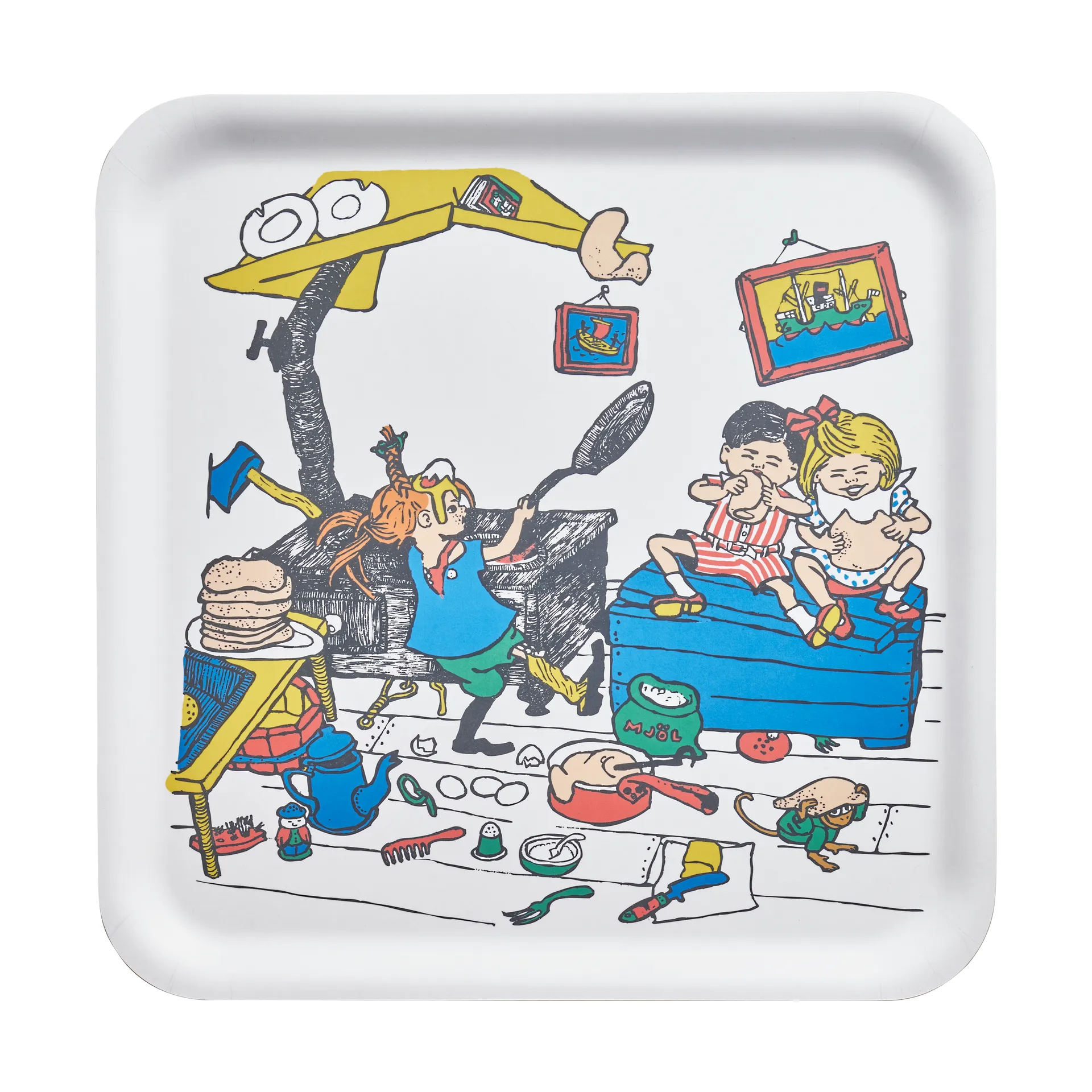Pippi tray 33x33 cm, Pancakes Muurla