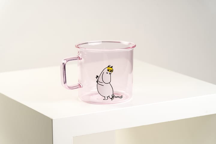 Snorkmaiden glass mug 35 cl, Pink Muurla