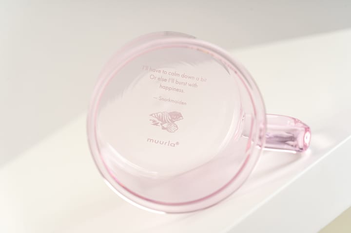 Snorkmaiden glass mug 35 cl, Pink Muurla