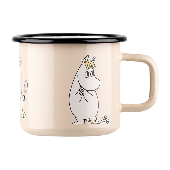 Snorkmaiden Retro enamel mug 37 cl - Beige - Muurla