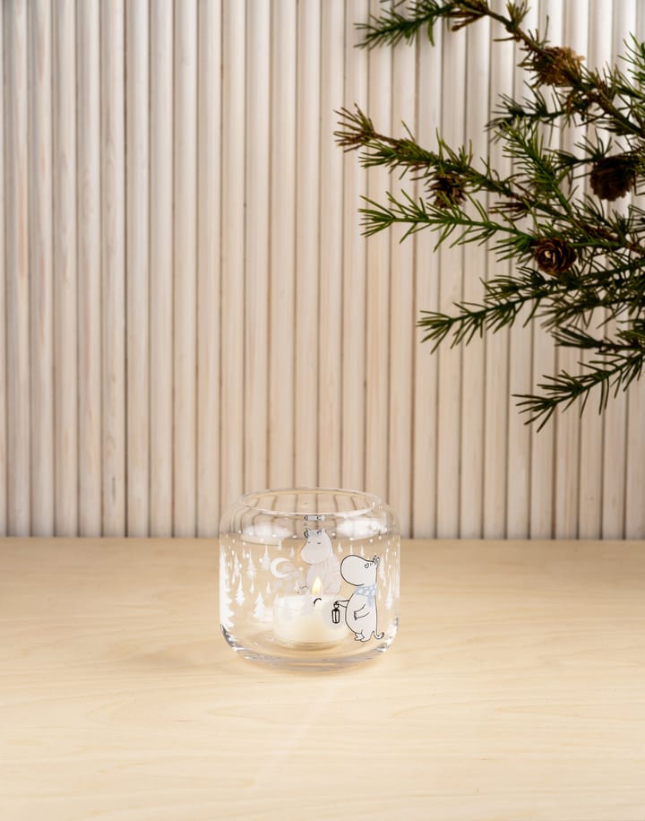 Snowfall lantern Ø9 cm, Clear Muurla