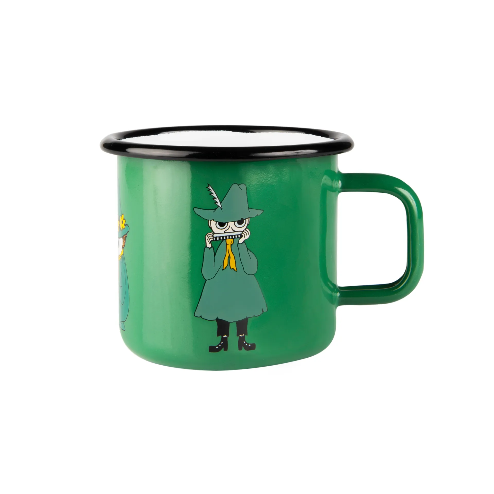Snufkin enamel mug 37 cl, Green Muurla