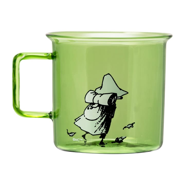 Snufkin glass mug 35 cl, Green Muurla